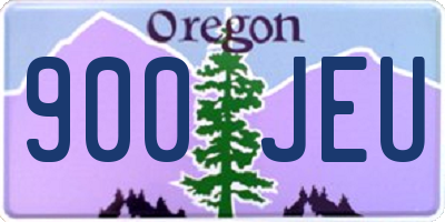 OR license plate 900JEU