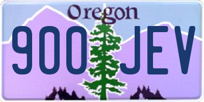 OR license plate 900JEV