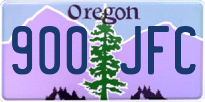 OR license plate 900JFC