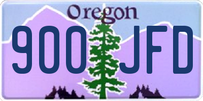 OR license plate 900JFD