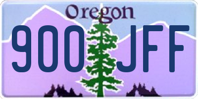 OR license plate 900JFF