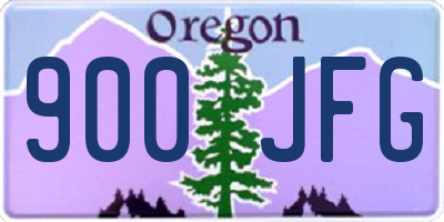 OR license plate 900JFG