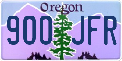 OR license plate 900JFR
