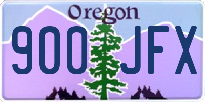 OR license plate 900JFX