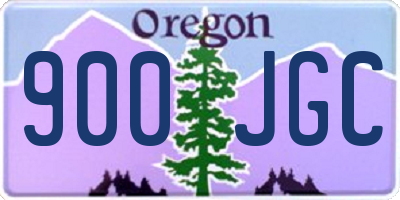 OR license plate 900JGC