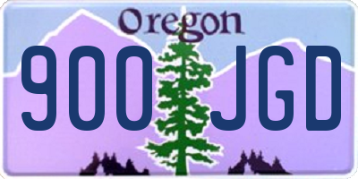 OR license plate 900JGD