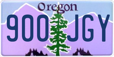 OR license plate 900JGY