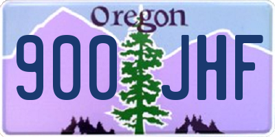 OR license plate 900JHF