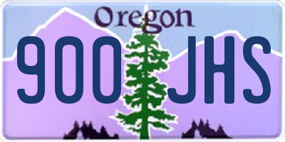 OR license plate 900JHS