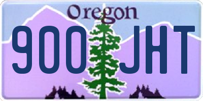 OR license plate 900JHT
