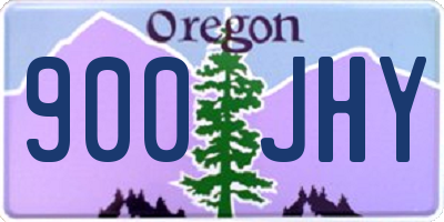 OR license plate 900JHY