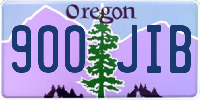 OR license plate 900JIB