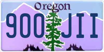 OR license plate 900JII