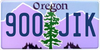 OR license plate 900JIK