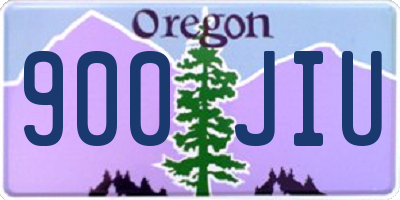OR license plate 900JIU