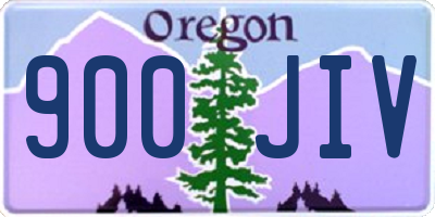 OR license plate 900JIV