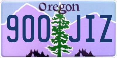 OR license plate 900JIZ