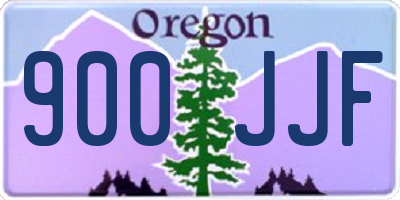 OR license plate 900JJF