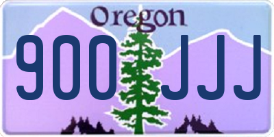 OR license plate 900JJJ
