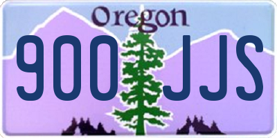 OR license plate 900JJS