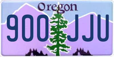OR license plate 900JJU
