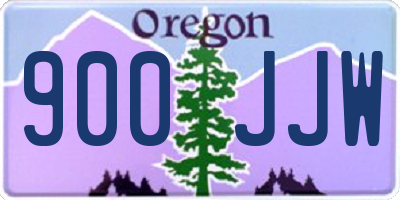 OR license plate 900JJW