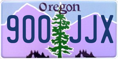 OR license plate 900JJX
