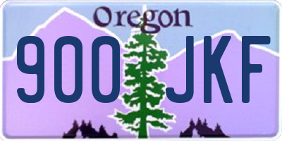 OR license plate 900JKF