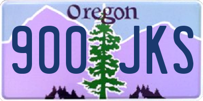 OR license plate 900JKS