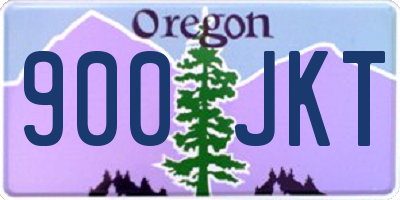 OR license plate 900JKT