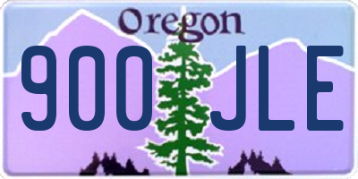 OR license plate 900JLE
