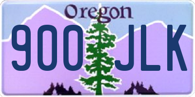 OR license plate 900JLK