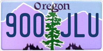 OR license plate 900JLU