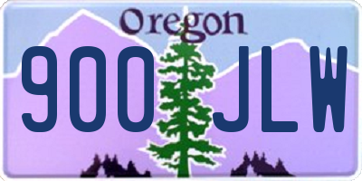 OR license plate 900JLW