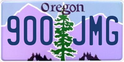 OR license plate 900JMG