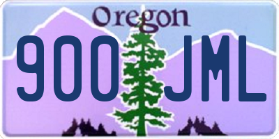OR license plate 900JML