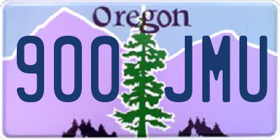 OR license plate 900JMU