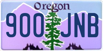 OR license plate 900JNB