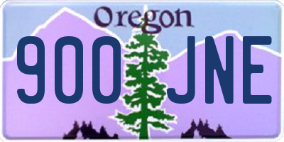 OR license plate 900JNE