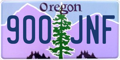 OR license plate 900JNF