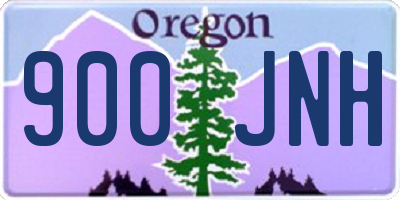 OR license plate 900JNH