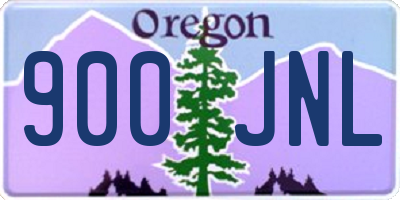 OR license plate 900JNL