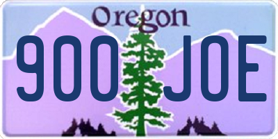OR license plate 900JOE