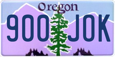 OR license plate 900JOK
