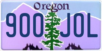 OR license plate 900JOL