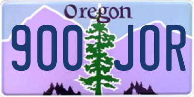 OR license plate 900JOR