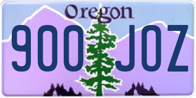OR license plate 900JOZ