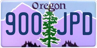 OR license plate 900JPD