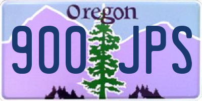 OR license plate 900JPS