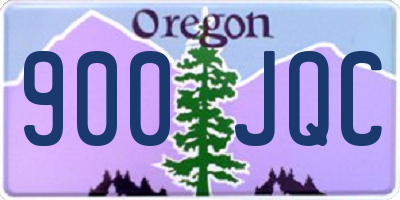 OR license plate 900JQC